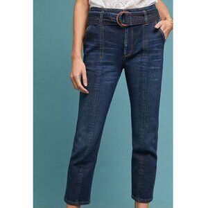 Pilcro and the Letterpress Anthropologie Ultra High Rise Slim Straight Jeans 26